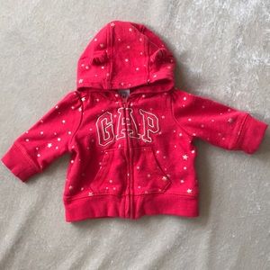 Baby Gap logo star hoodie